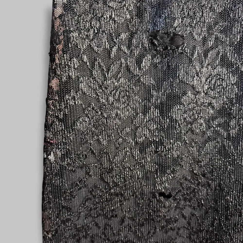 Vintage Ronni Nicole Black Lace Sleeveless Maxi Dress - Size 6